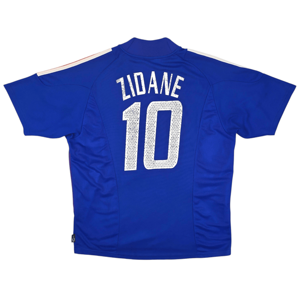 2002/04 France Home Football Shirt (XL) Adidas #10 Zidane