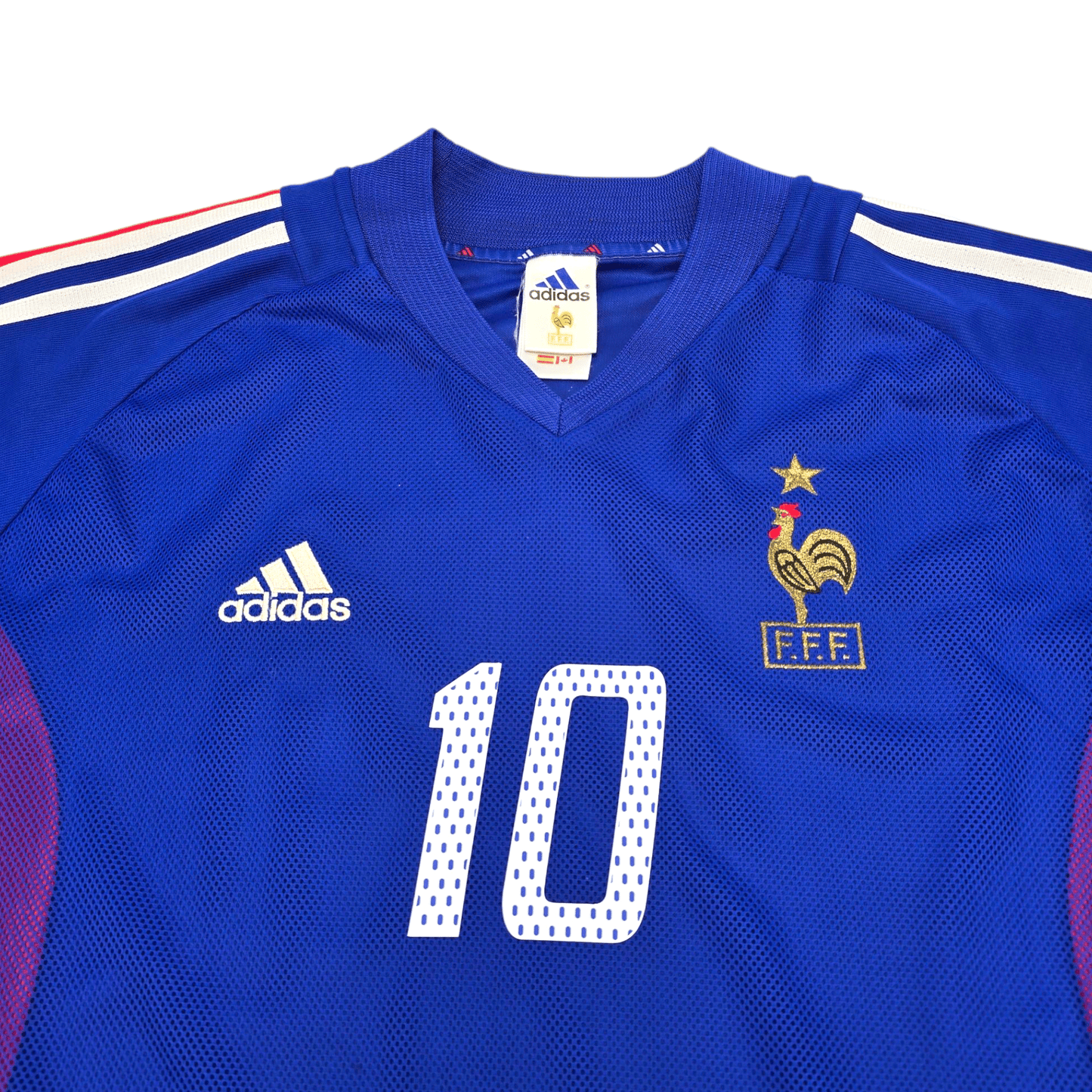 2002/04 France Home Football Shirt (XL) Adidas #10 Zidane