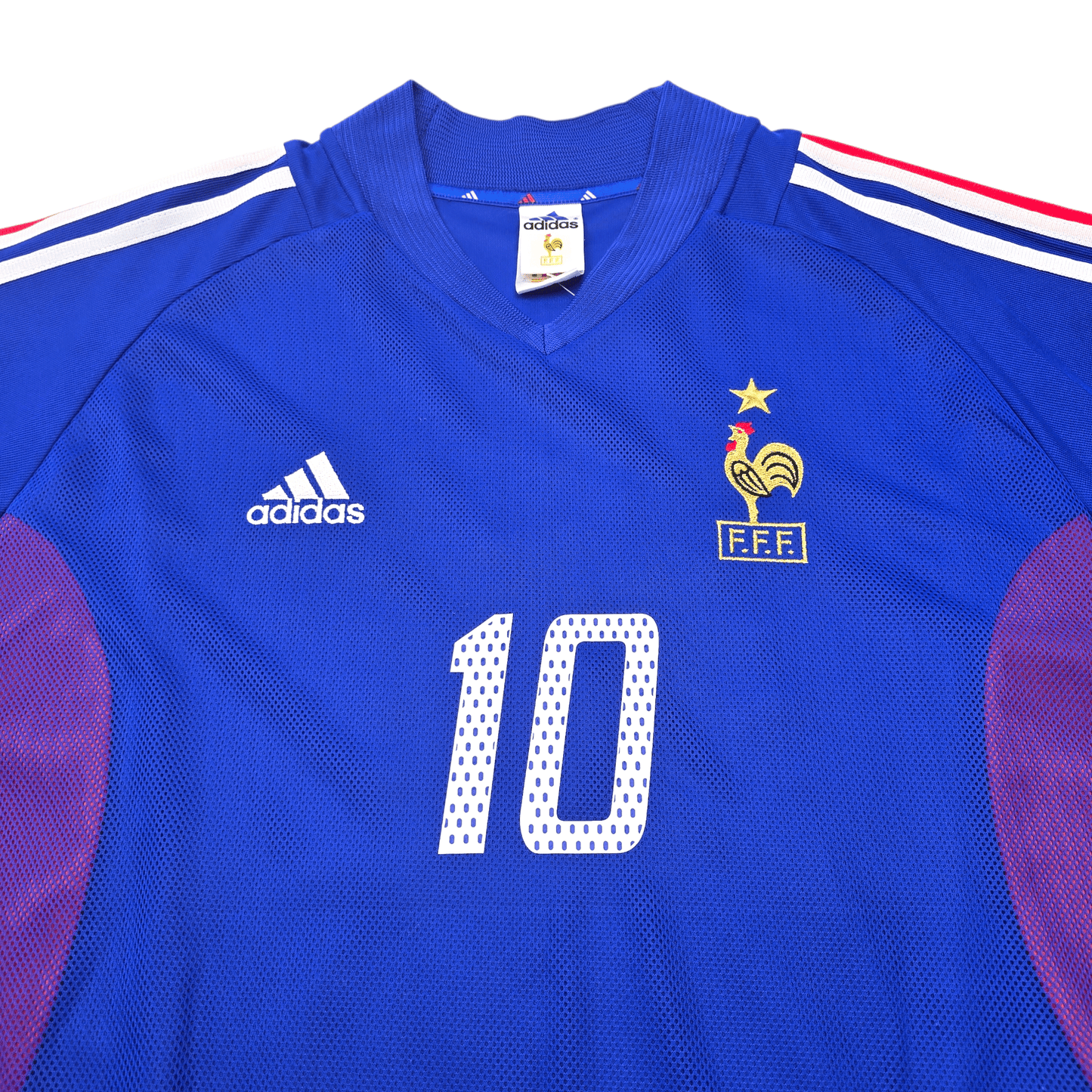 2002/04 France Home Football Shirt (XL) Adidas #10 Zidane