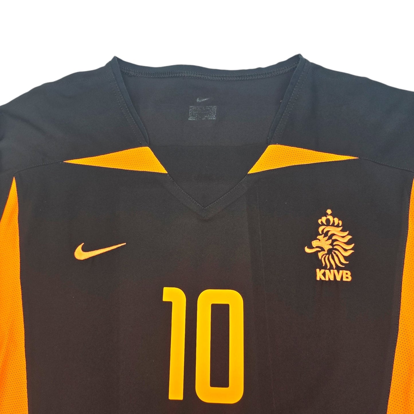2002/04 Holland Away Football Shirt (M) Nike #10 Kluivert