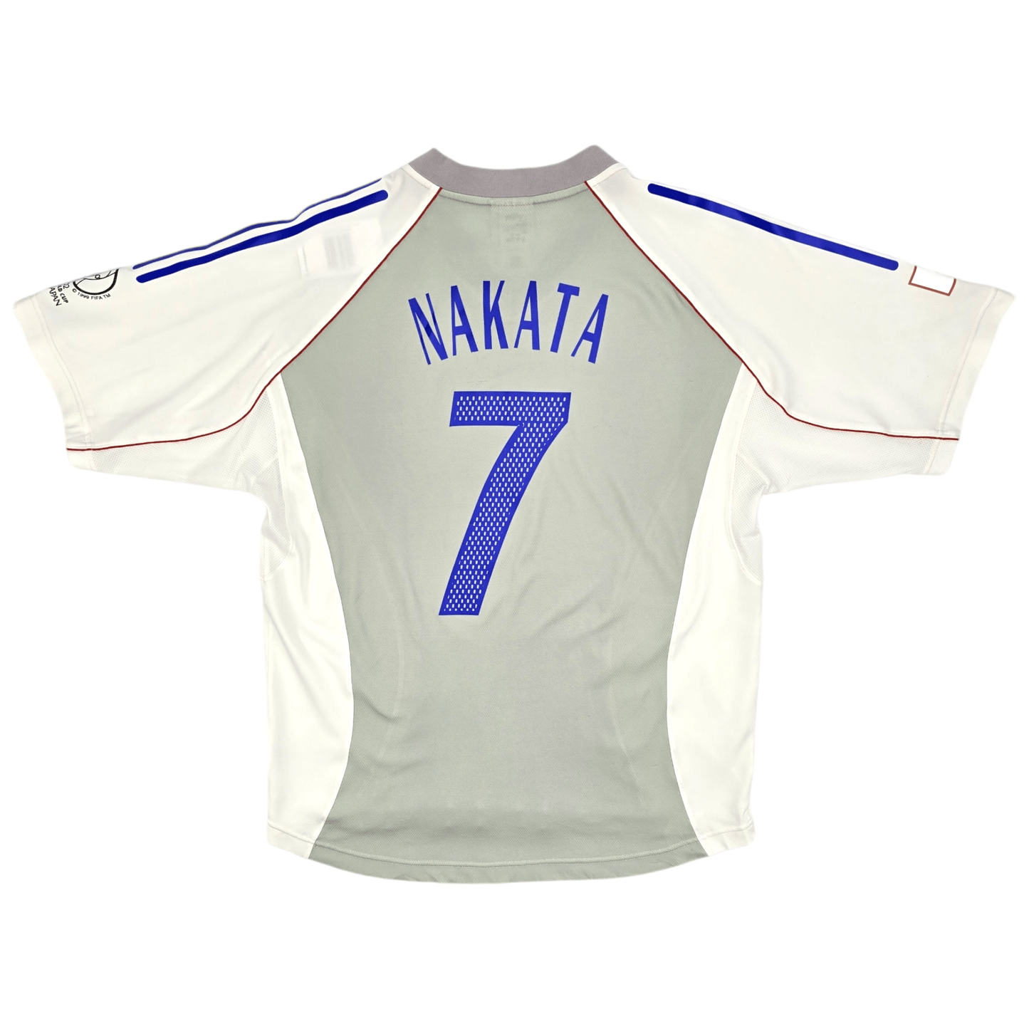 2002/04 Japan Away Football Shirt (L) Adidas #7 Nakata (WC2002)