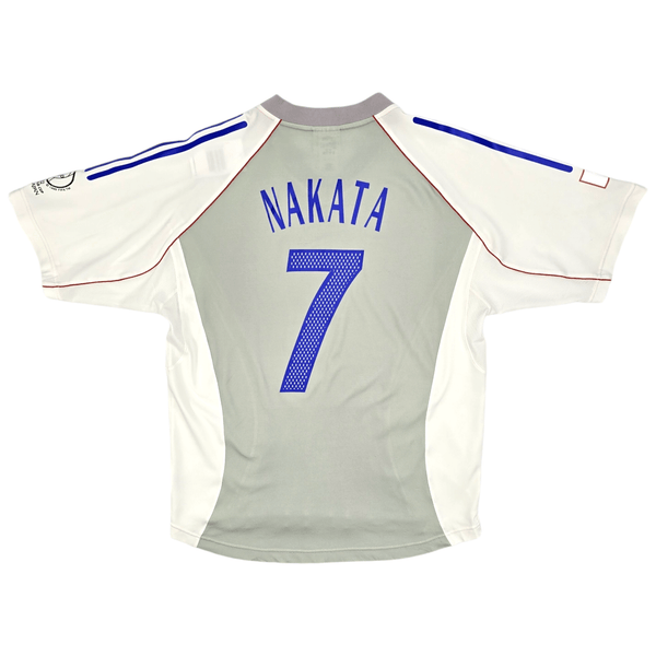 2002/04 Japan Away Football Shirt (L) Adidas #7 Nakata (WC2002)