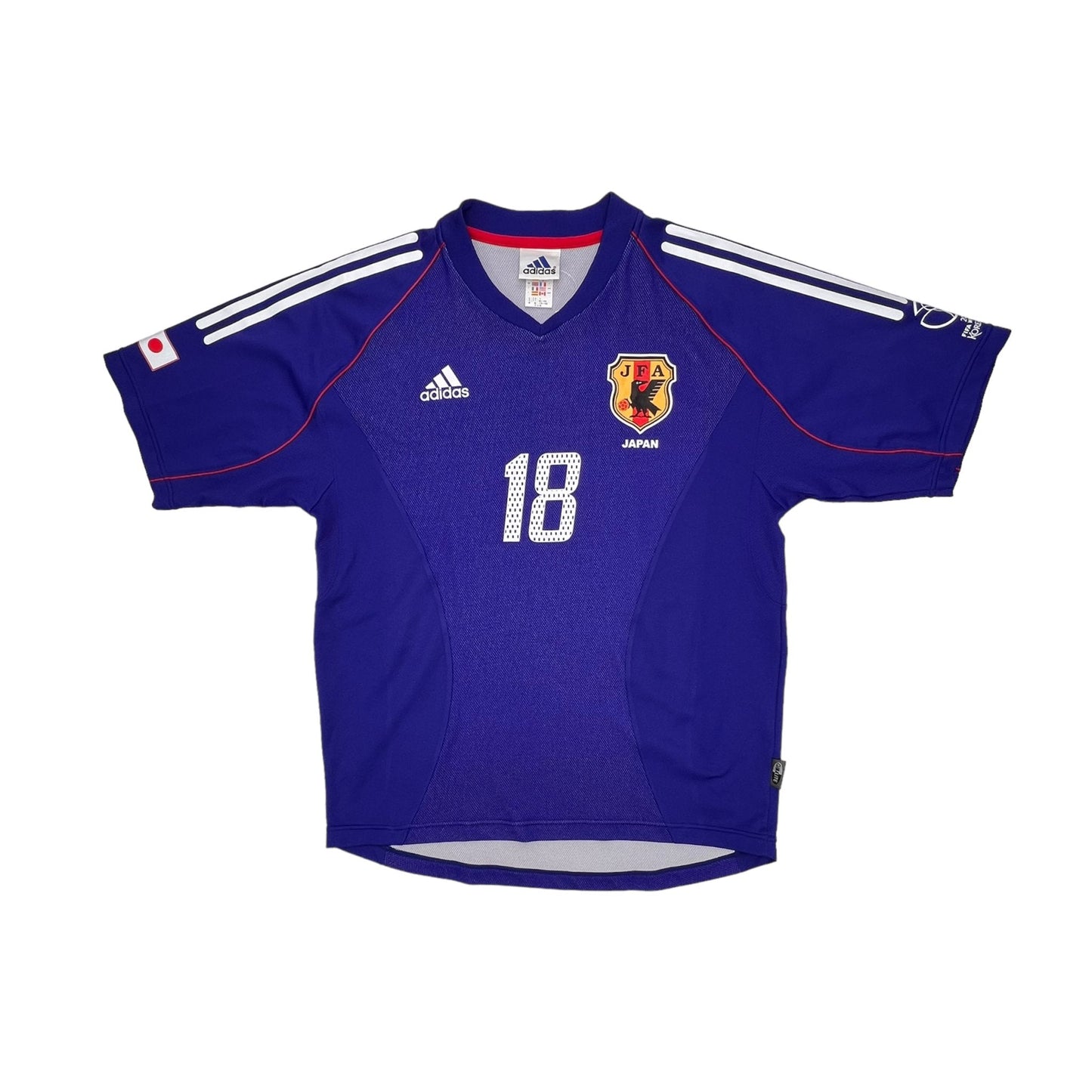 2002/04 Japan Home Football Shirt (L) Adidas #18 Ono