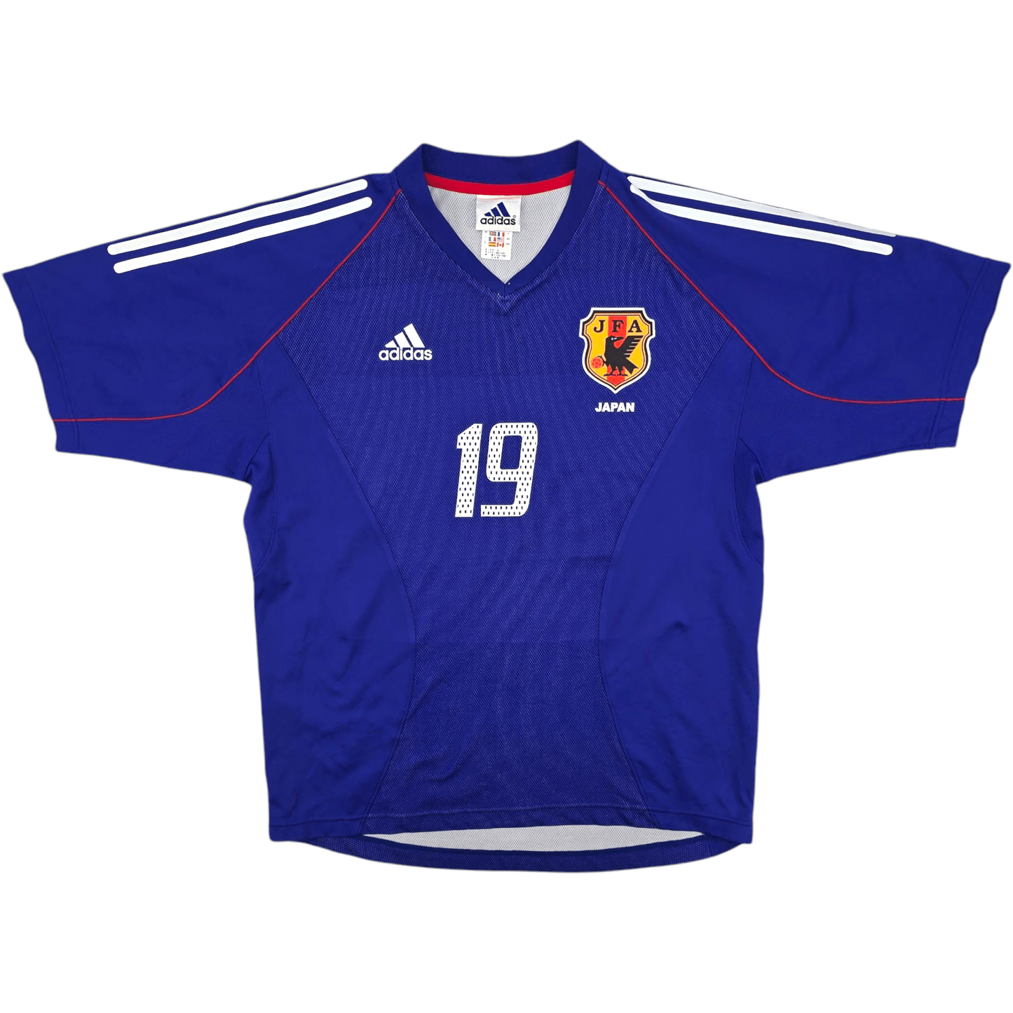 2002/04 Japan Home Football Shirt (L) Adidas #19 Ogasawara