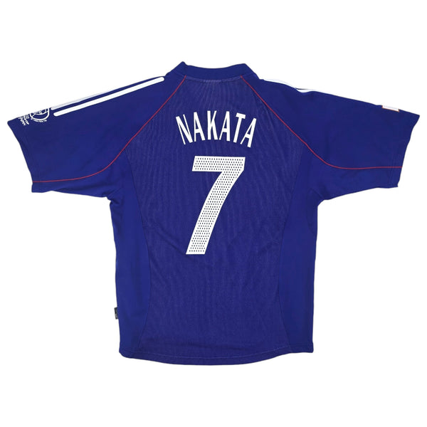 2002/04 Japan Home Football Shirt (L) Adidas #7 Nakata (WC2002)