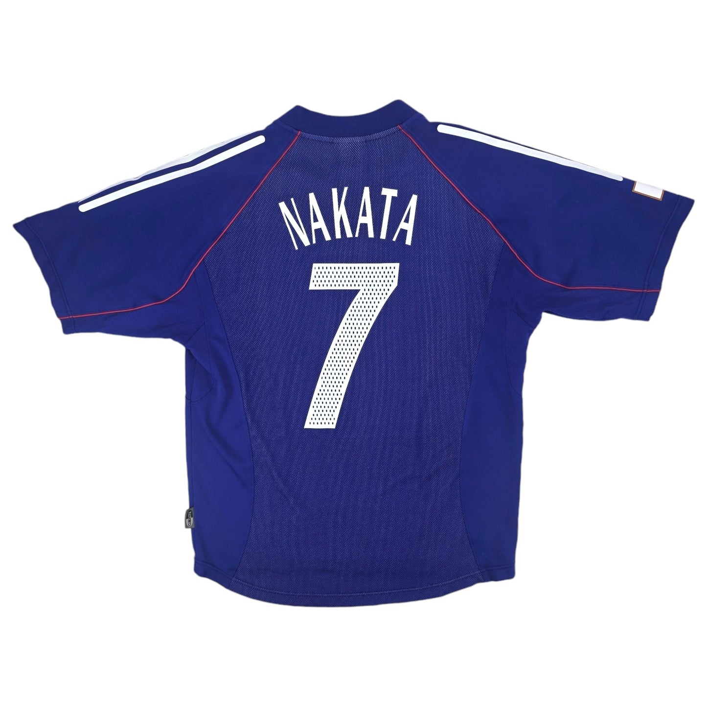 2002/04 Japan Home Football Shirt (L) Adidas #7 Nakata (WC2002)