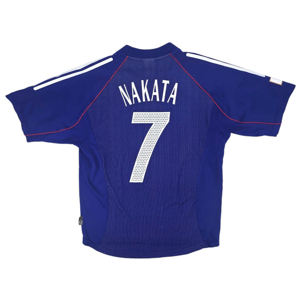 2002/04 Japan Home Football Shirt (L) Adidas #7 Nakata (WC2002)