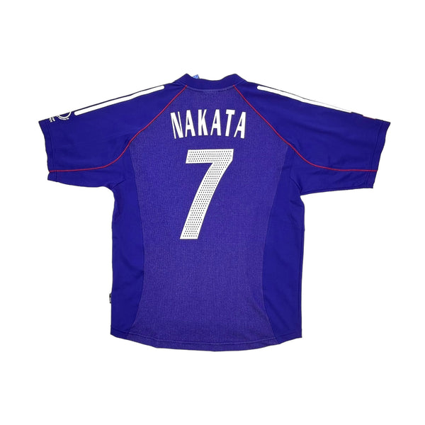 2002/04 Japan Home Football Shirt (M) Adidas #7 Nakata