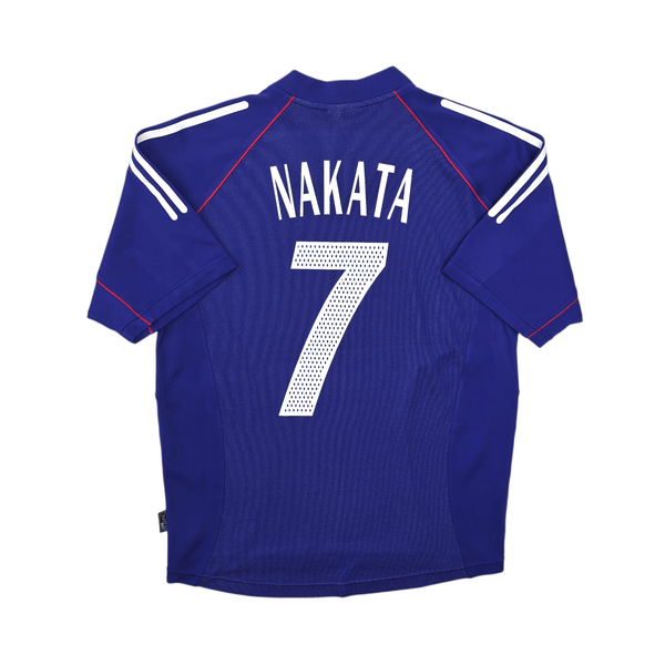 2002/04 Japan Home Football Shirt (M) Adidas #7 Nakata