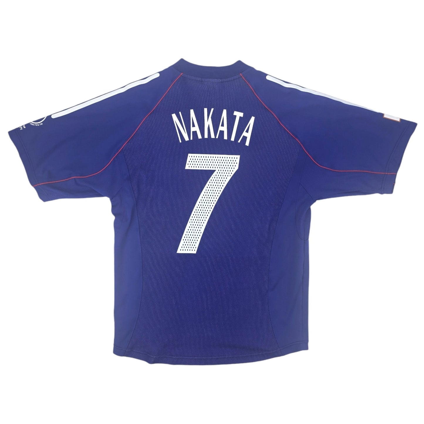 2002/04 Japan Home Football Shirt (M) Adidas #7 Nakata (WC2002)