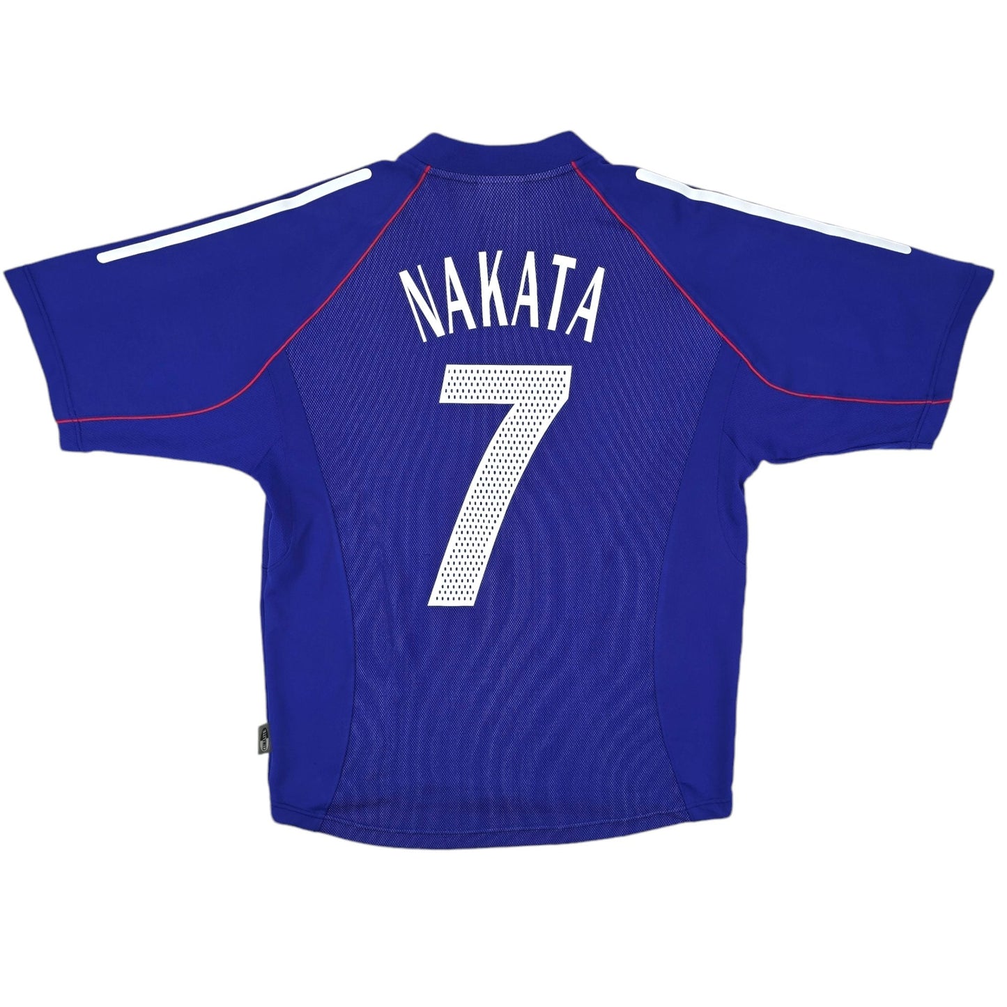 2002/04 Japan Home Football Shirt (M) Adidas #7 Nakata (WC2002)