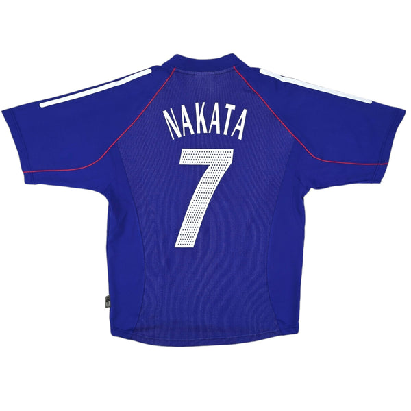 2002/04 Japan Home Football Shirt (M) Adidas #7 Nakata (WC2002)