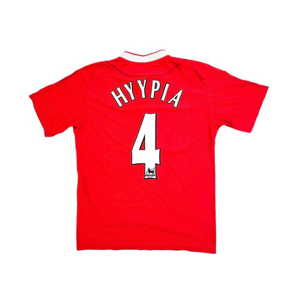 2002/04 Liverpool Home Football Shirt (M) Reebok #4 Hyypia