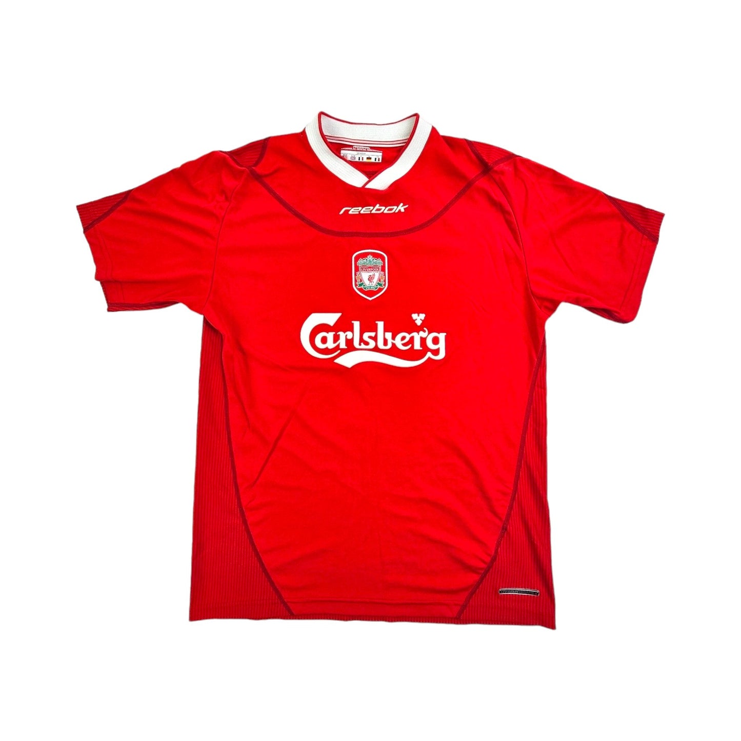 2002/04 Liverpool Home Football Shirt (M) Reebok #4 Hyypia