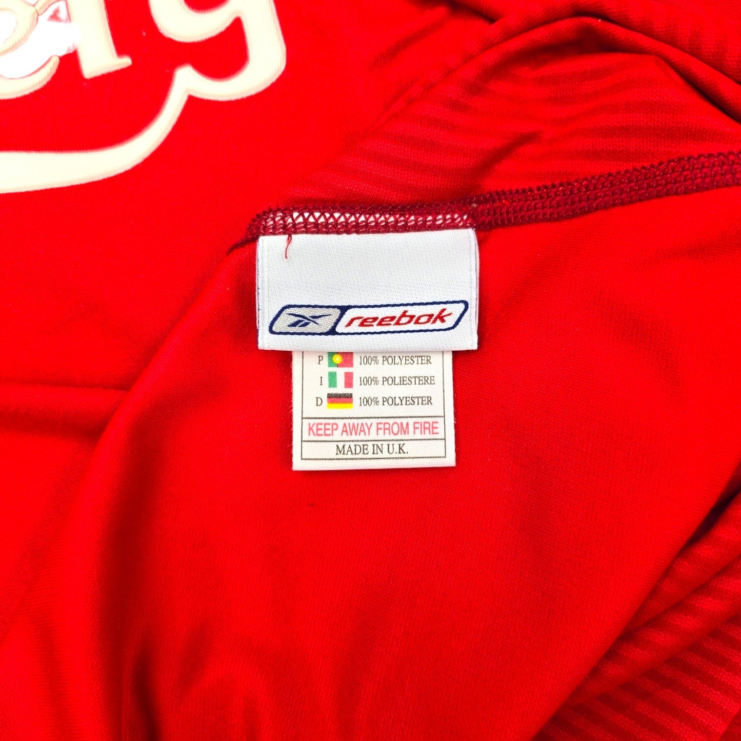 2002/04 Liverpool Home Football Shirt (M) Reebok #5 Baros