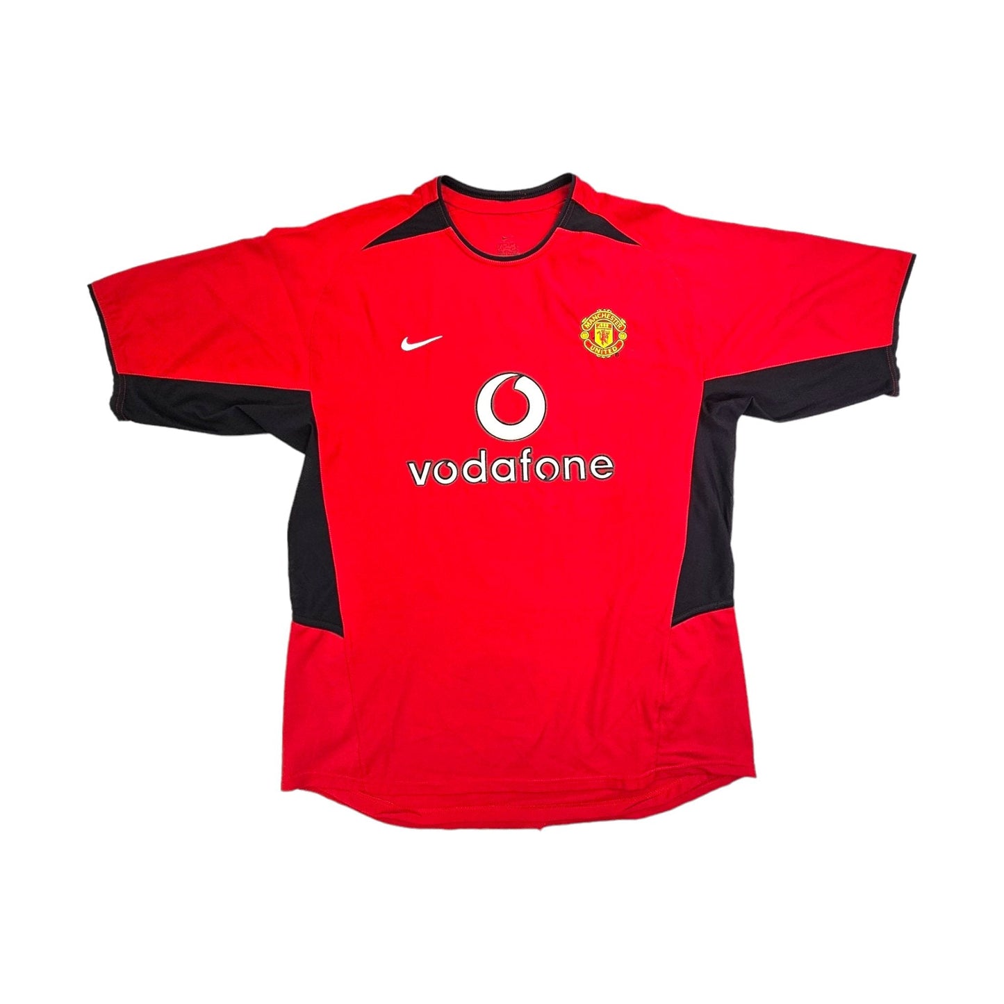 2002/04 Manchester United Home Football Shirt (L) Nike #4 Veron