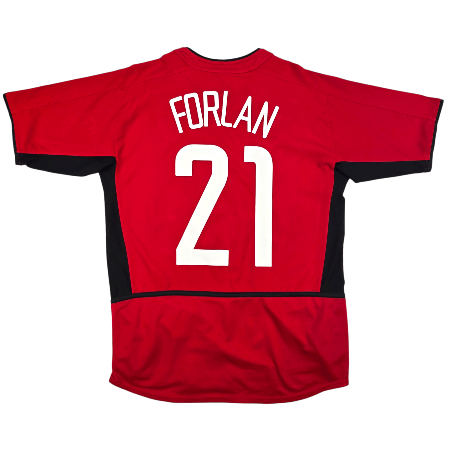 2002/04 Manchester United Home Football Shirt (M) Nike #21 Forlan