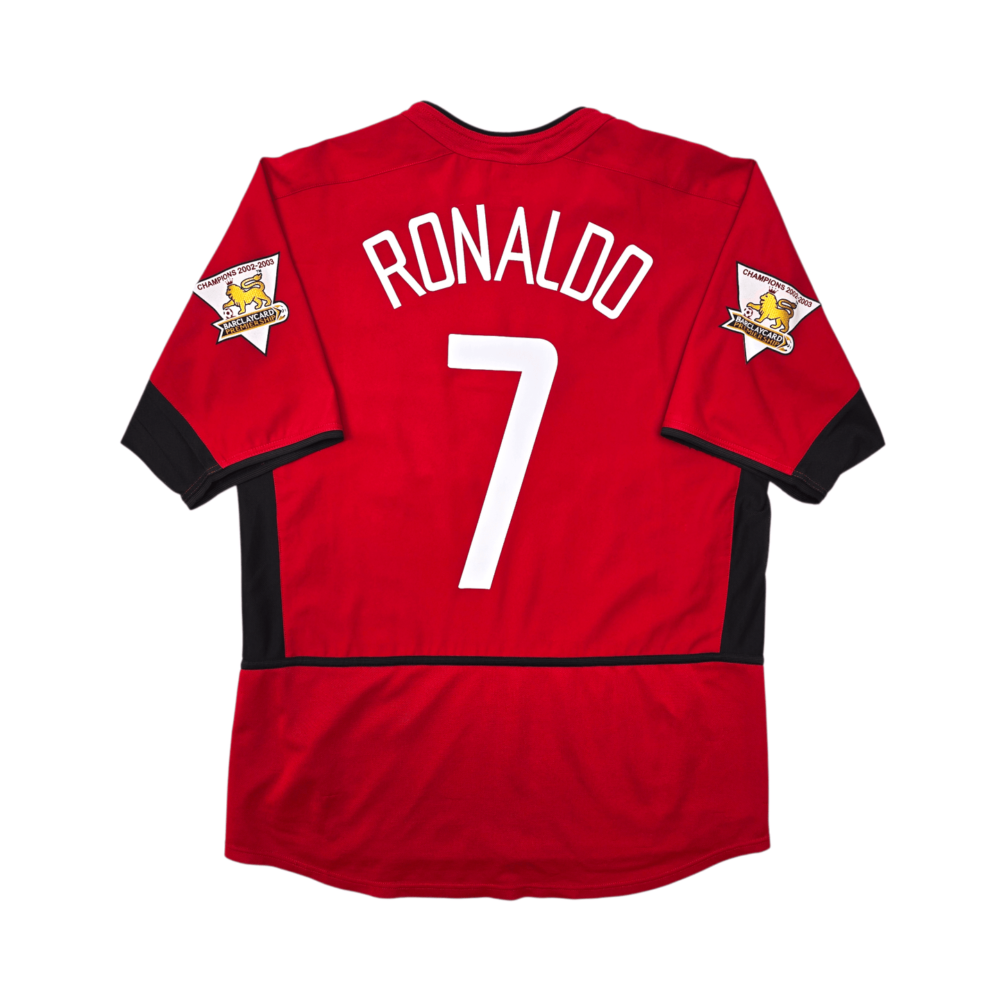 2002/04 Manchester United Home Football Shirt (M) Nike #7 Ronaldo