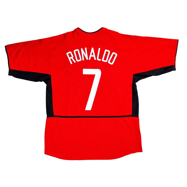 2002/04 Manchester United Home Football Shirt (XL) Nike #7 Ronaldo
