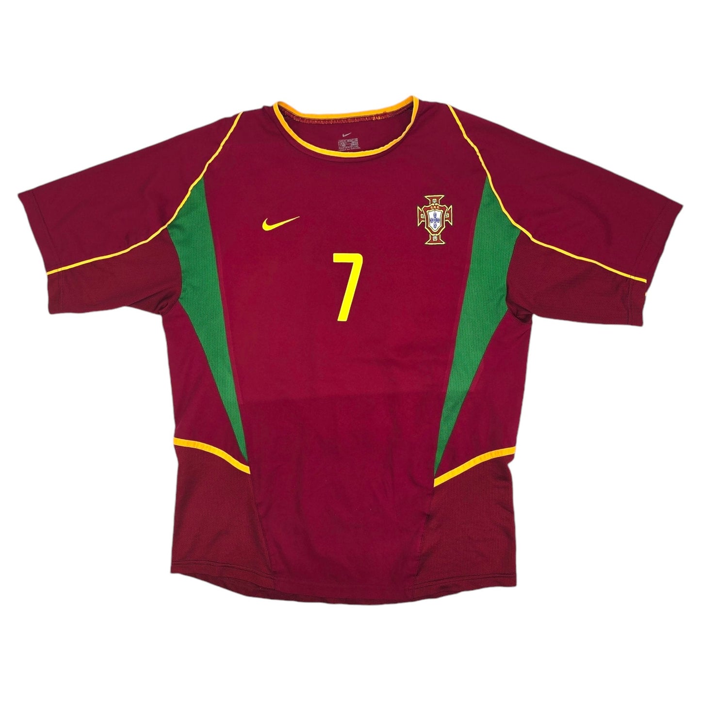 2002/04 Portugal Home Football Shirt (M) Nike #7 Figo
