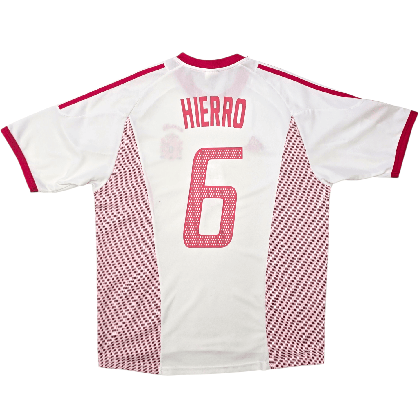 2002/04 Spain Away Football Shirt (L) Adidas #6 Hierro