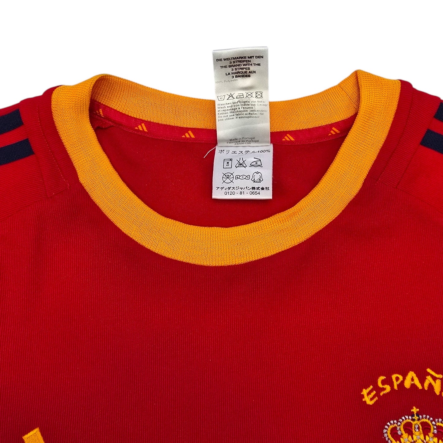 2002/04 Spain Home Football Shirt (L) Adidas #21 Enrique (WC2002)