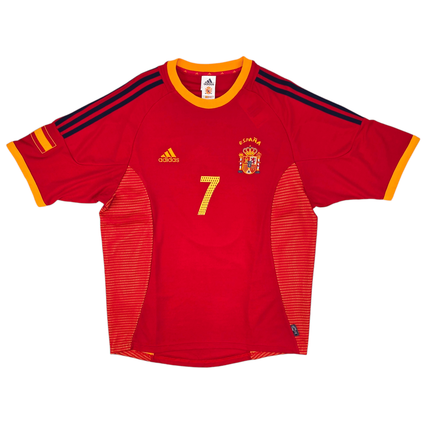 2002/04 Spain Home Football Shirt (L) Adidas #7 Raul
