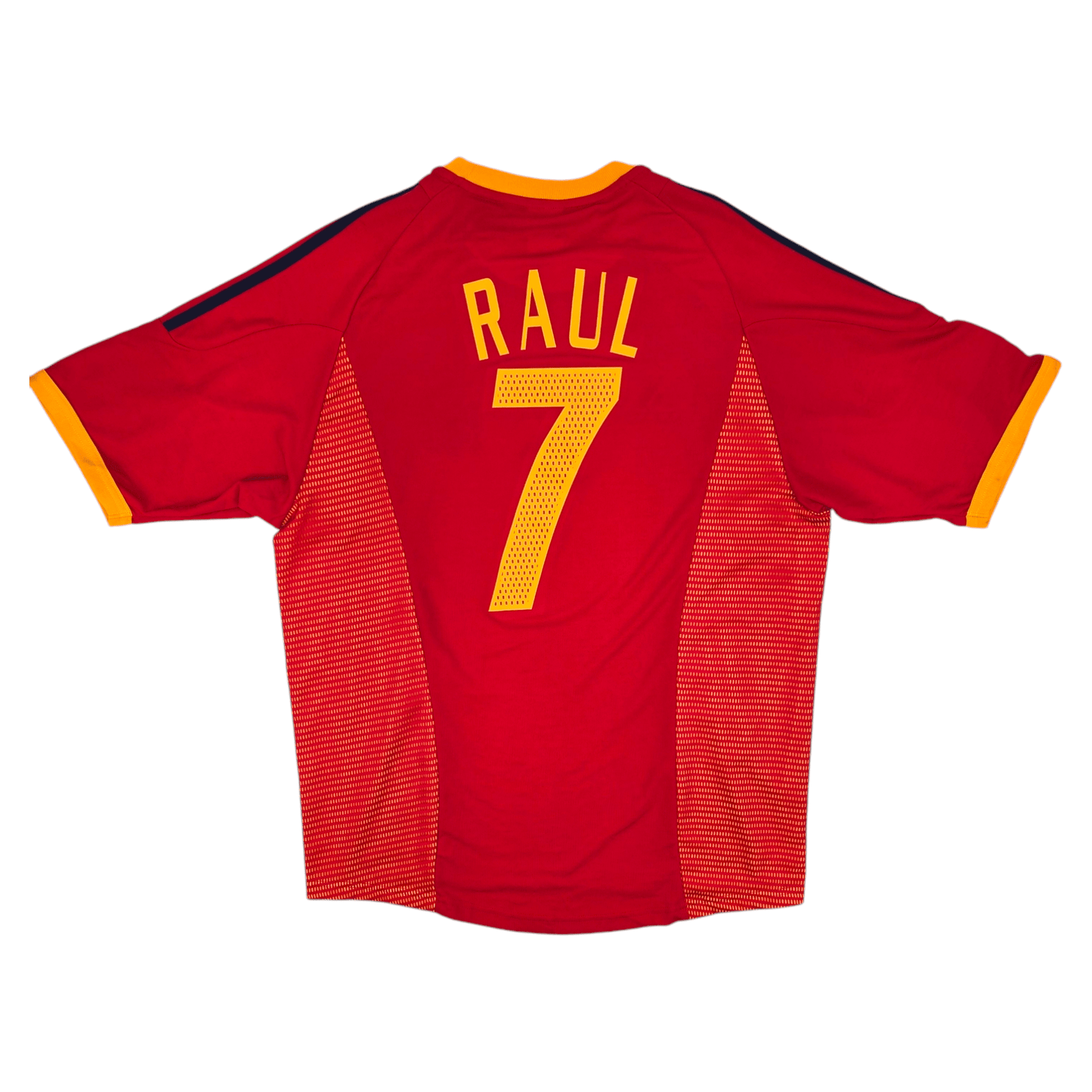2002/04 Spain Home Football Shirt (L) Adidas #7 Raul