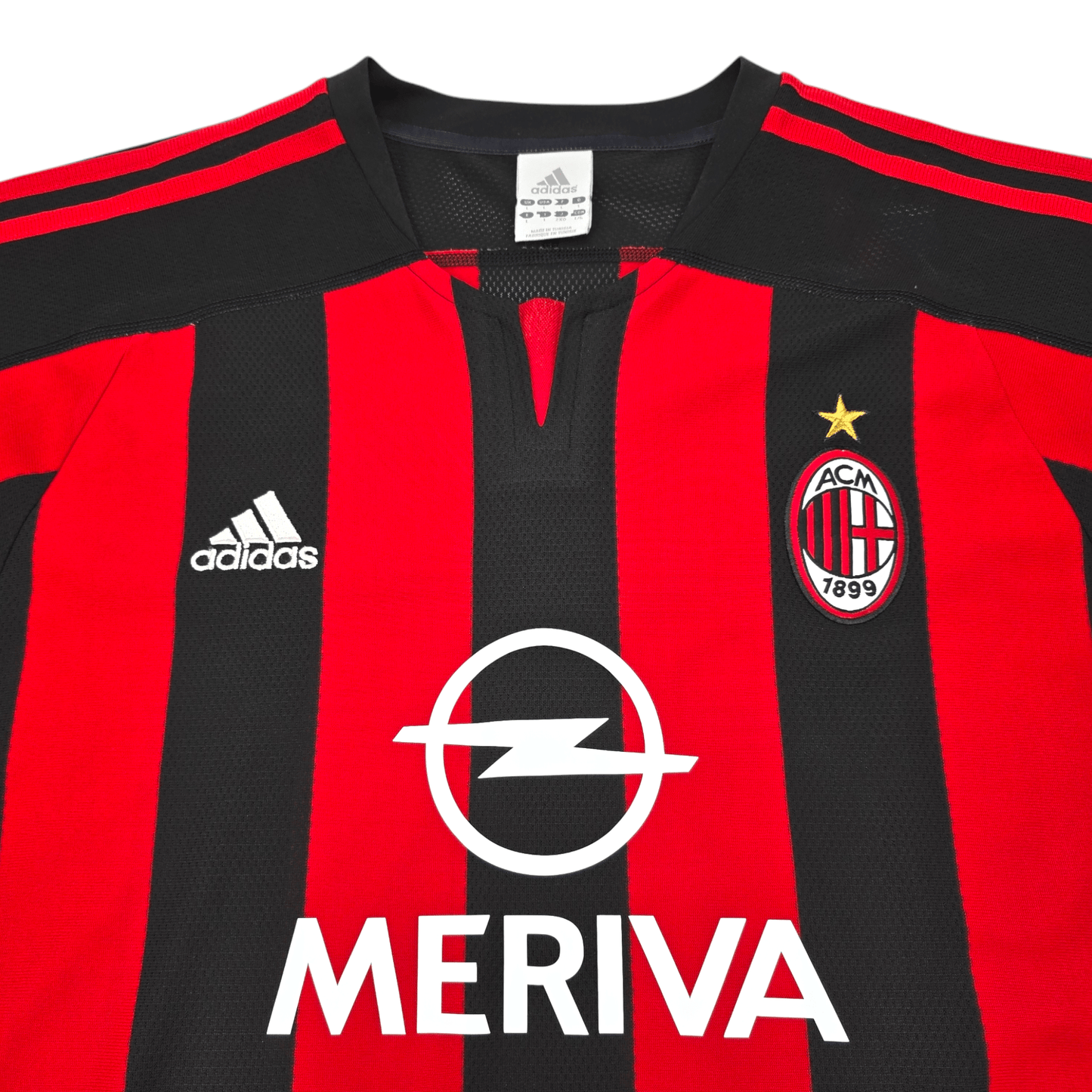 2003/04 AC Milan Home Football Shirt (L) Adidas #3 Maldini