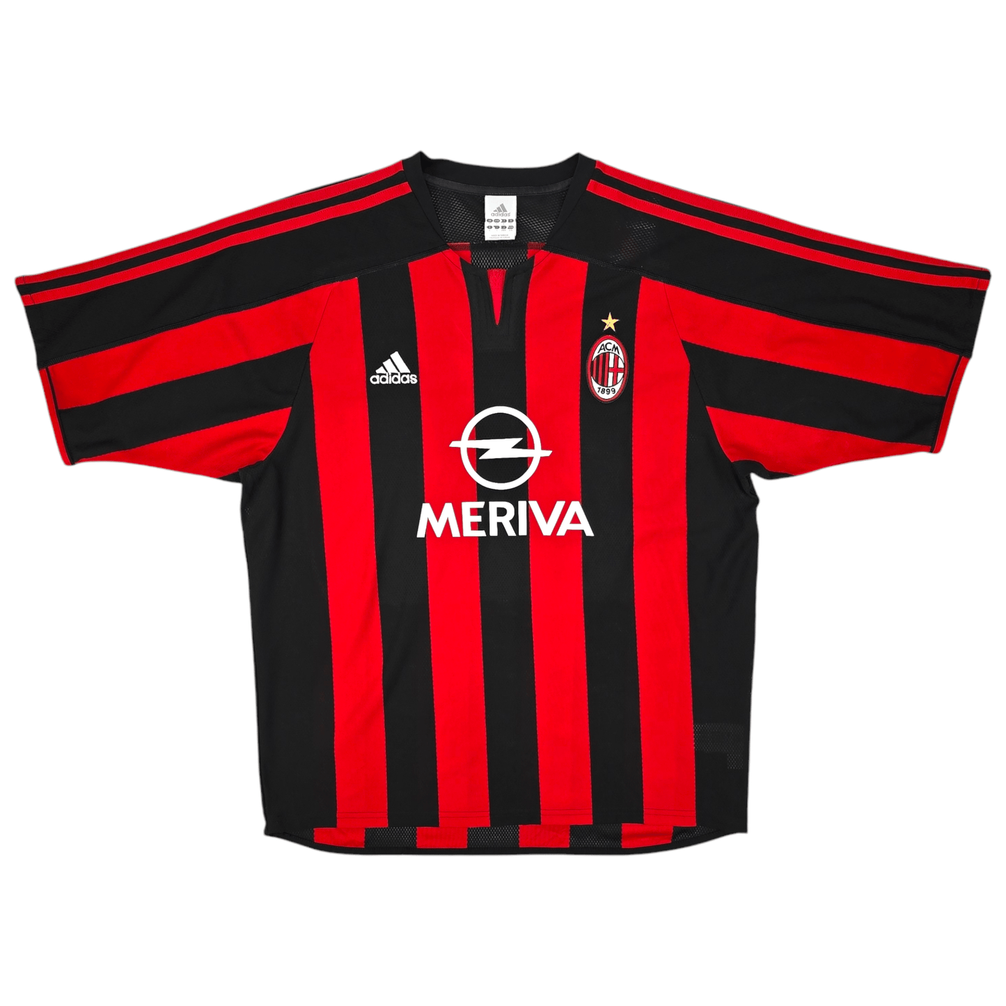 2003/04 AC Milan Home Football Shirt (L) Adidas #3 Maldini