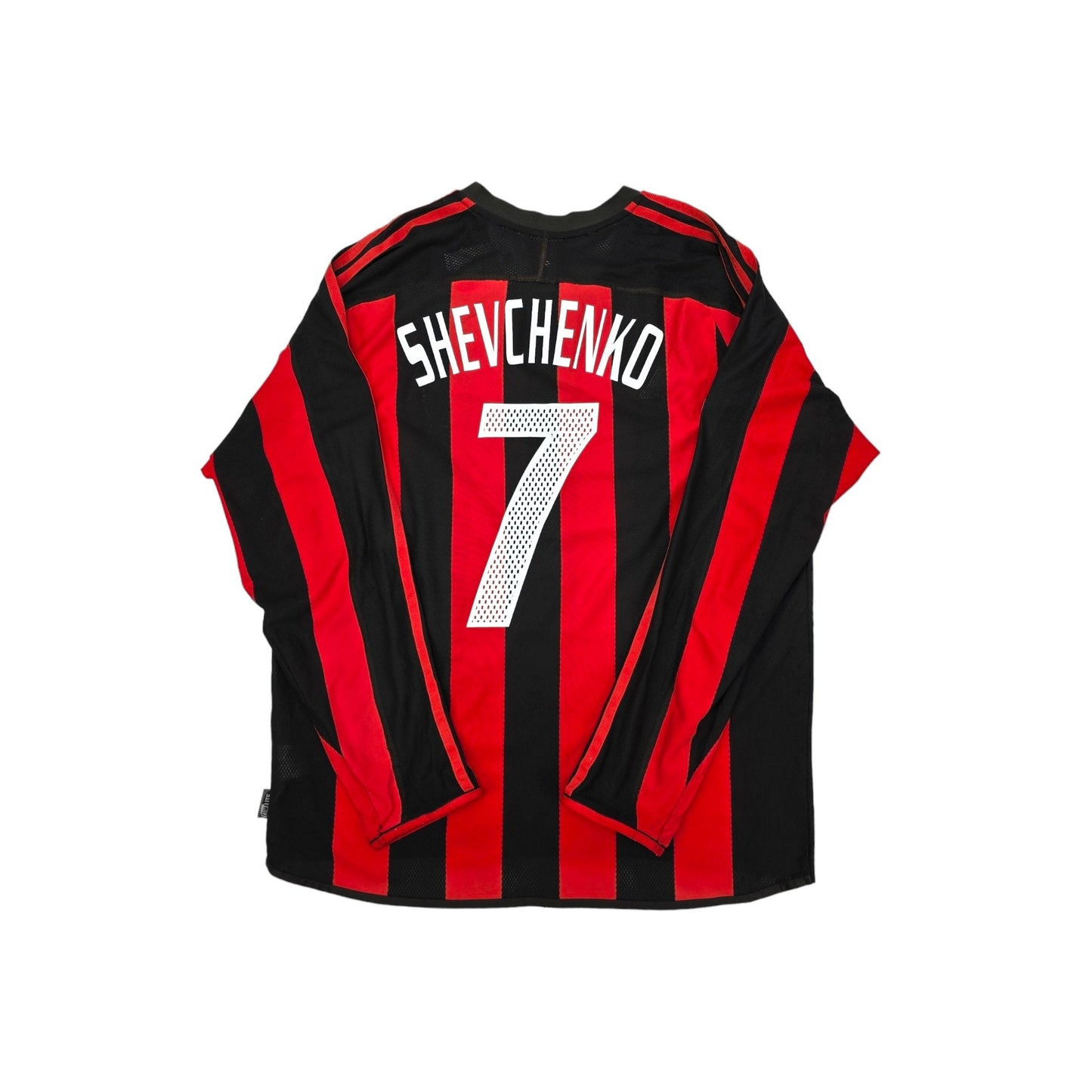 2003/04 AC Milan Home Football Shirt (L) Adidas # 7 Shevchenko