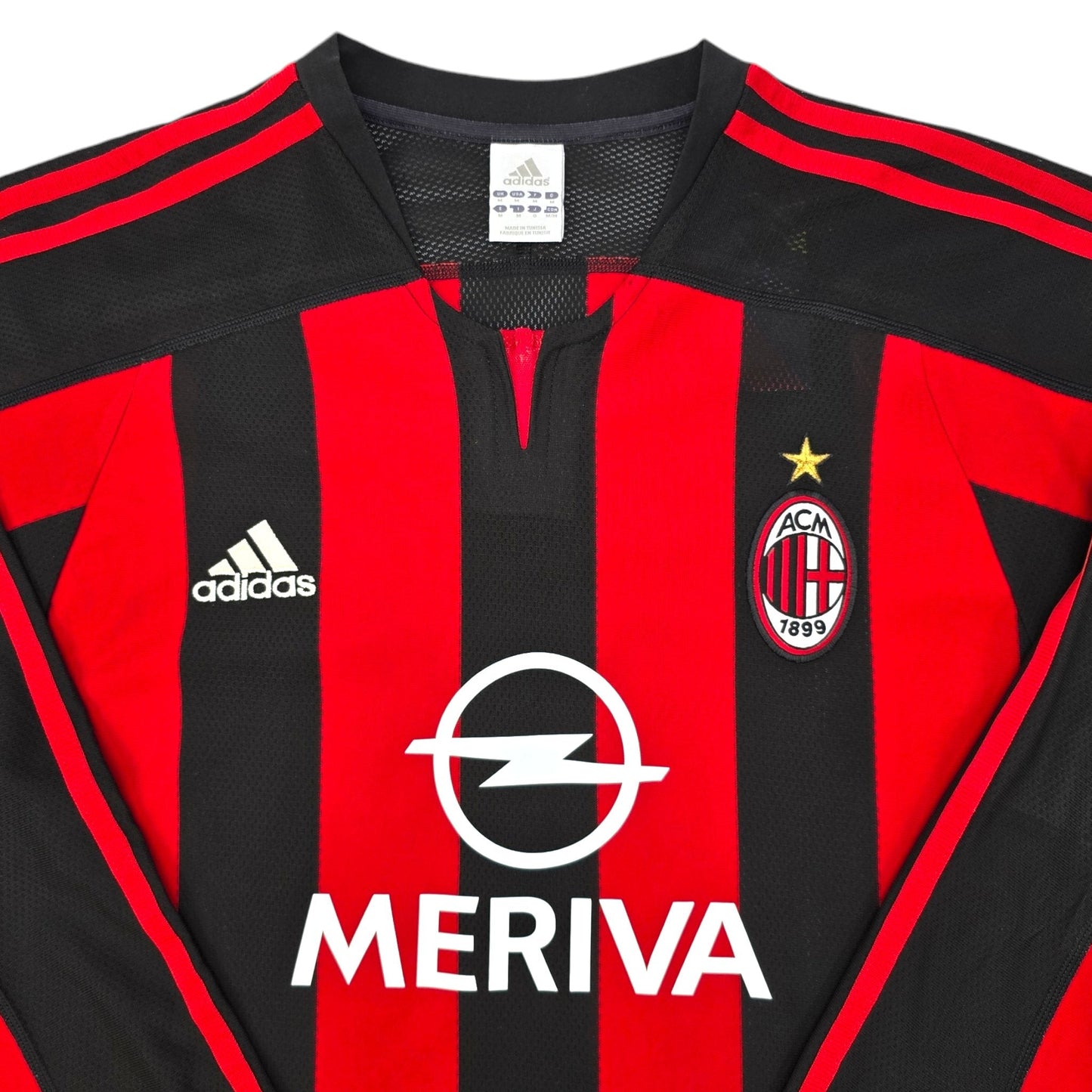 2003/04 AC Milan Home Football Shirt (M) Adidas #7 Shevchenko
