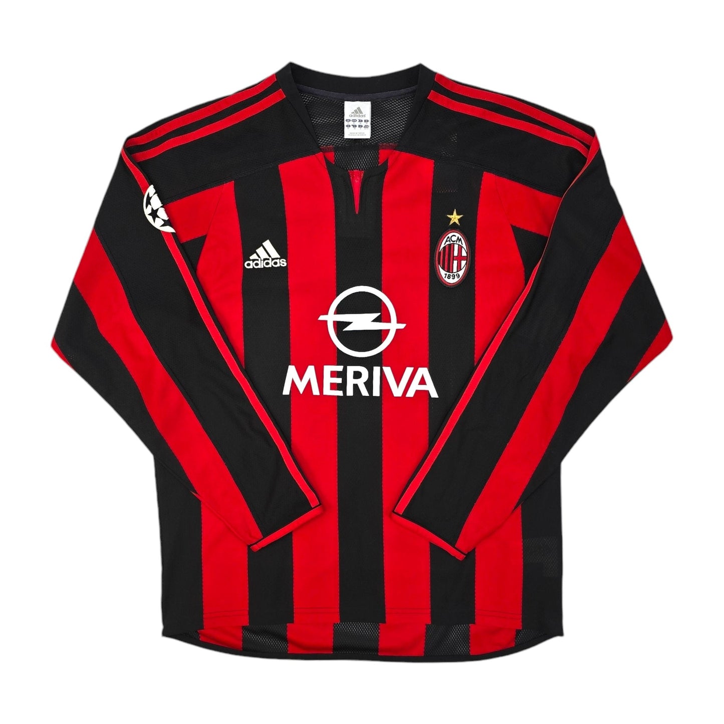 2003/04 AC Milan Home Football Shirt (M) Adidas #7 Shevchenko