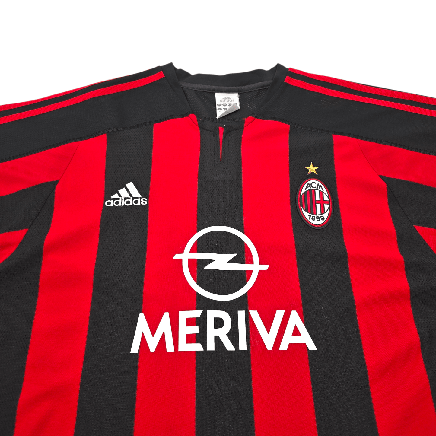 2003/04 AC Milan Home Football Shirt (XL) Adidas #3 Maldini