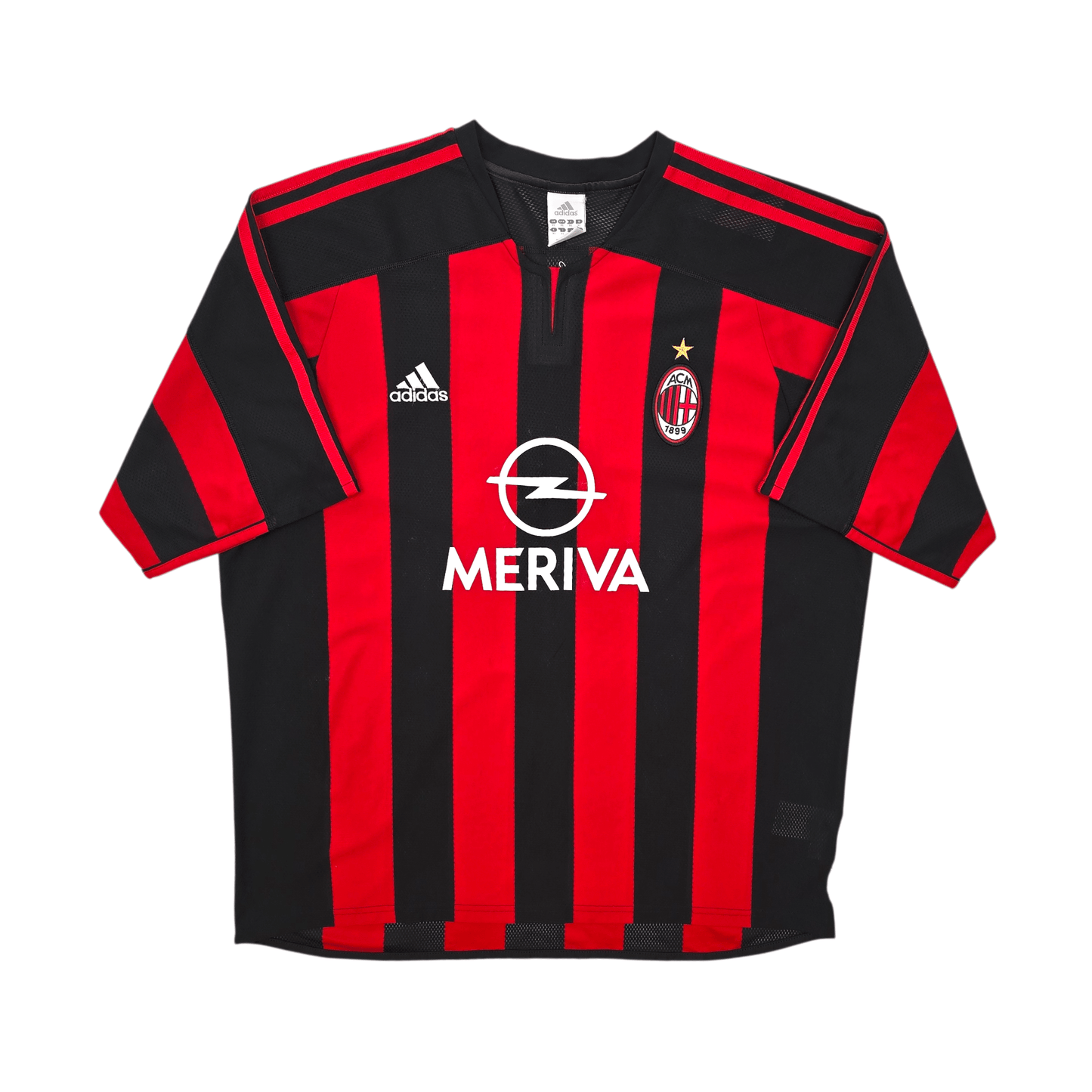 2003/04 AC Milan Home Football Shirt (XL) Adidas #3 Maldini