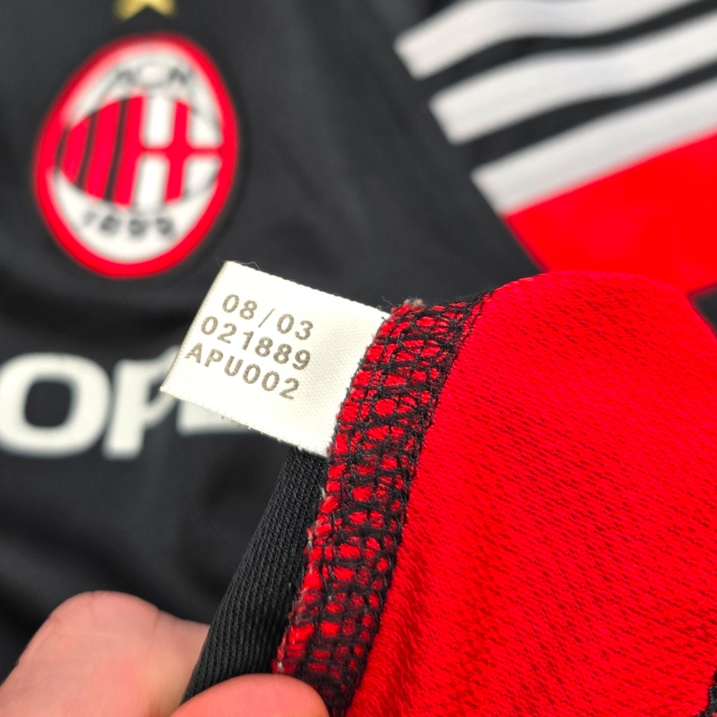 2003/04 AC Milan Training Shirt (M) Adidas