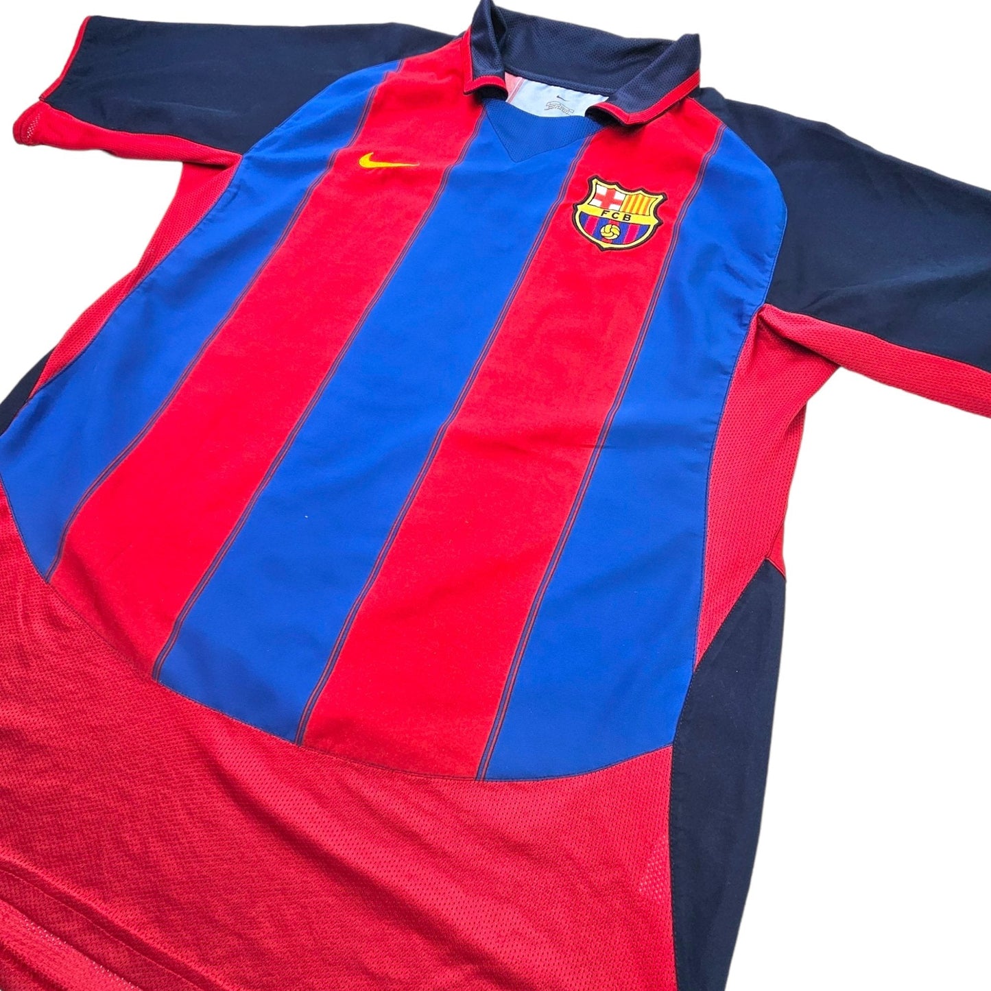 2003/04 Barcelona Home Football Shirt (L) Nike #10 Ronaldinho