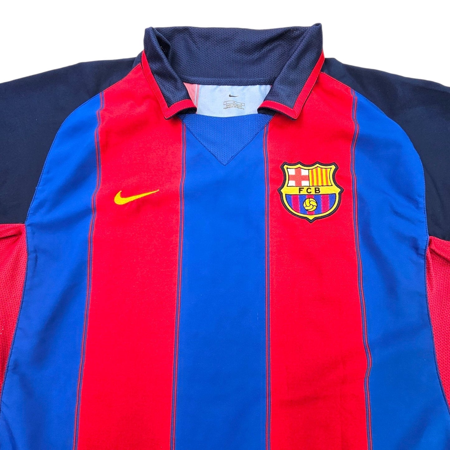 2003/04 Barcelona Home Football Shirt (L) Nike #10 Ronaldinho