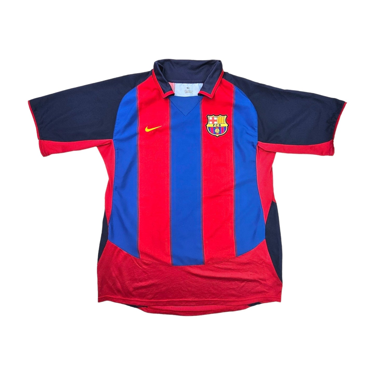 2003/04 Barcelona Home Football Shirt (L) Nike #10 Ronaldinho