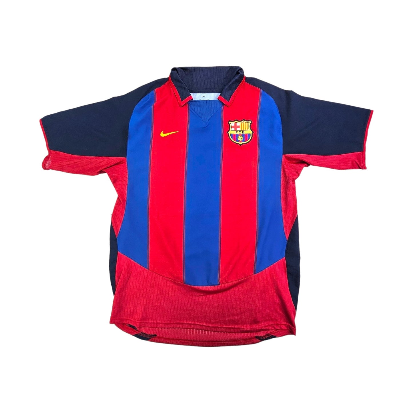 2003/04 Barcelona Home Football Shirt (M) Nike #20 Quaresma