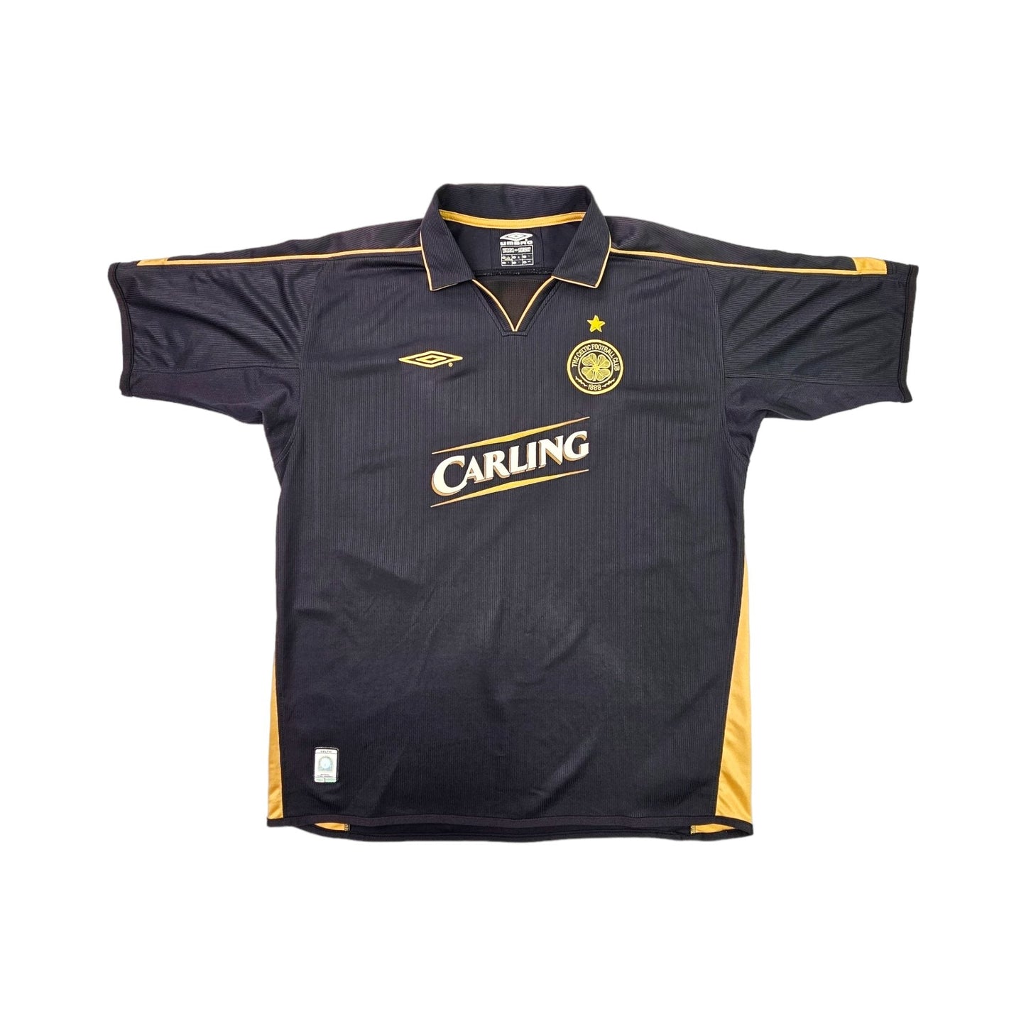 2003/04 Celtic Away Football Shirt (L) Umbro #7 Larsson