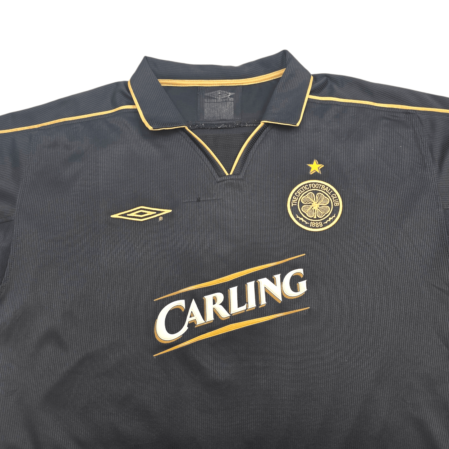 2003/04 Celtic Away Football Shirt (L) Umbro #7 Larsson