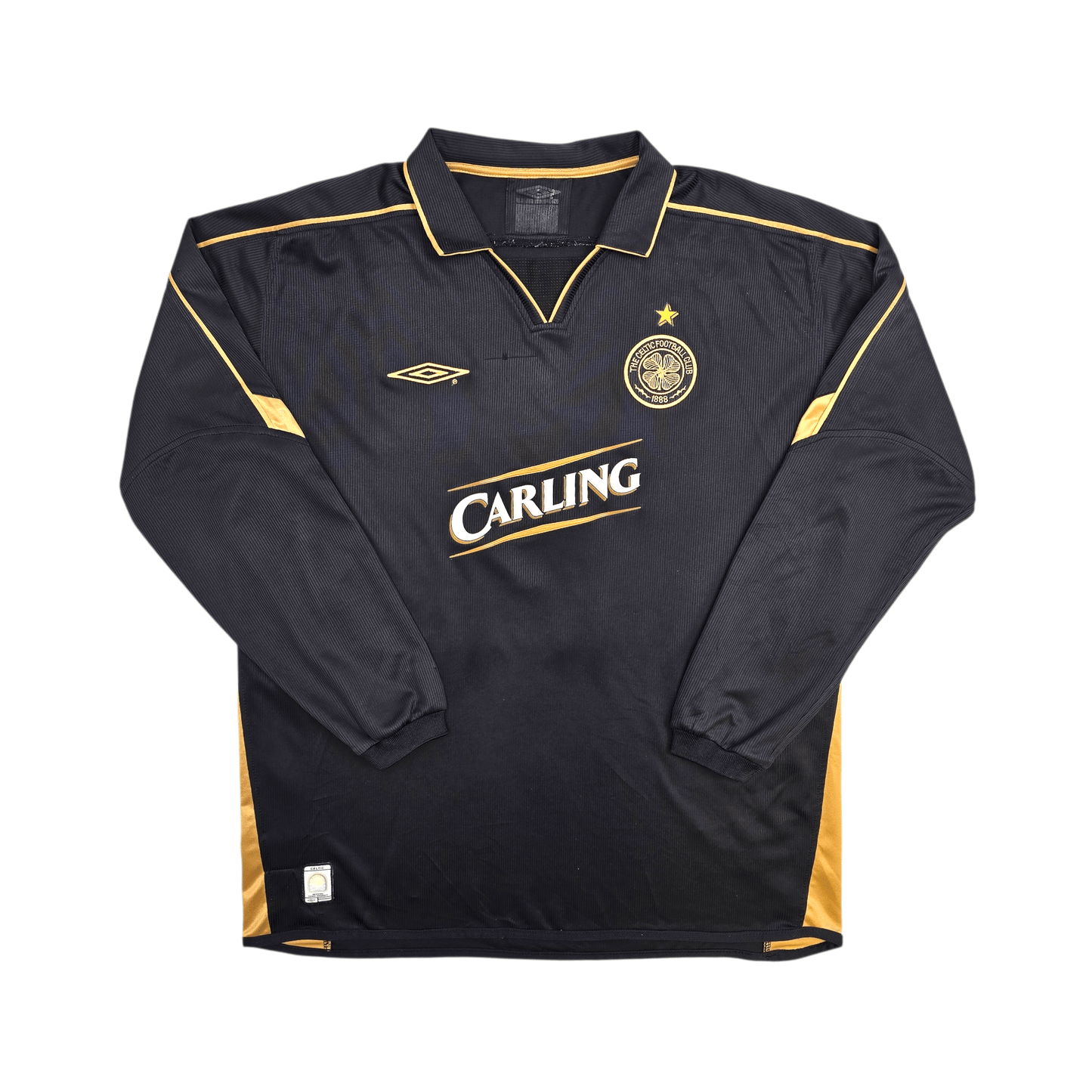 2003/04 Celtic Away Football Shirt (L) Umbro #7 Larsson