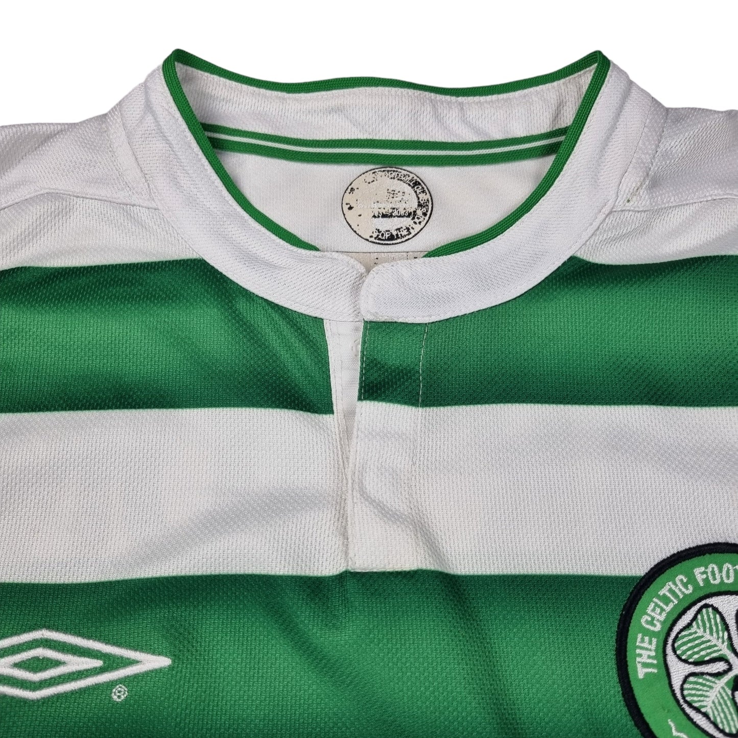 2003/04 Celtic Home Football Shirt (L) Umbro #7 Larsson