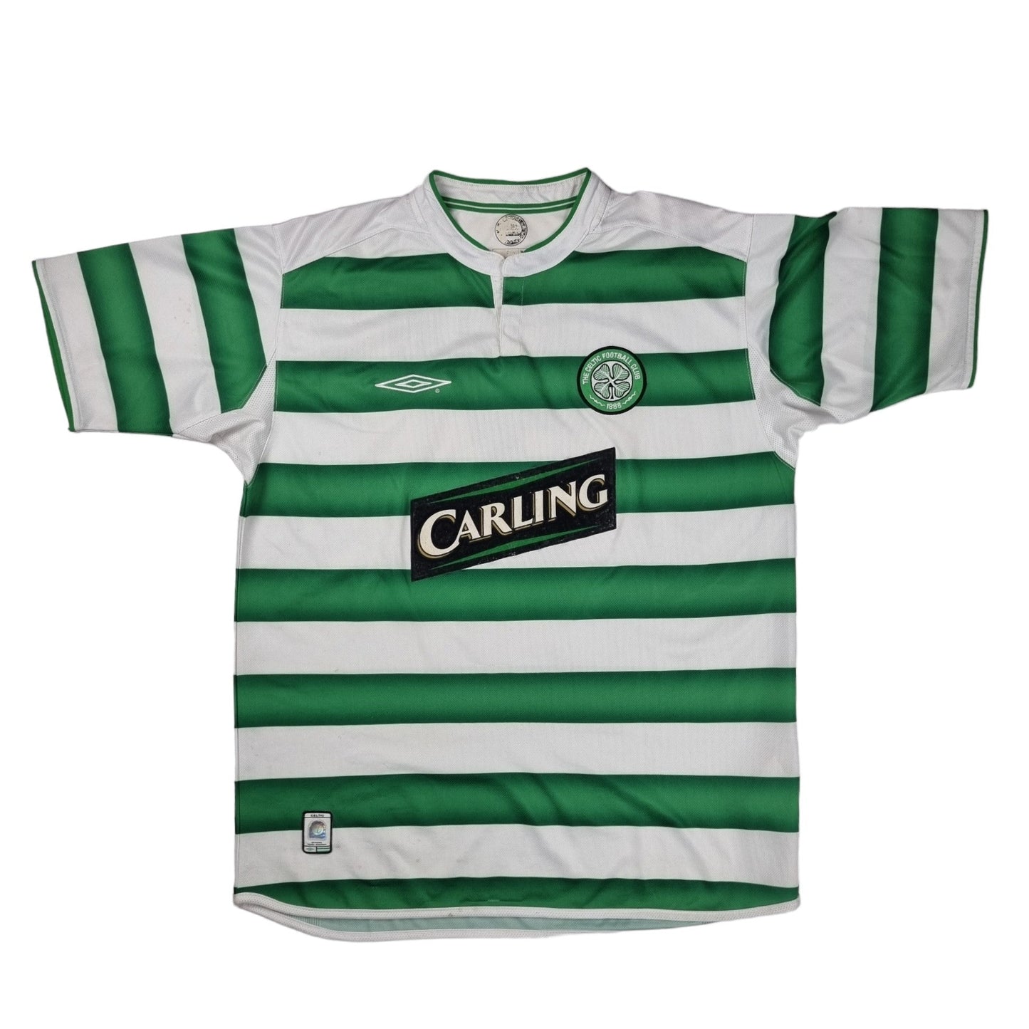 2003/04 Celtic Home Football Shirt (L) Umbro #7 Larsson