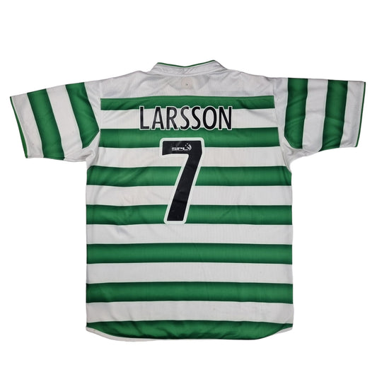 2003/04 Celtic Home Football Shirt (L) Umbro #7 Larsson