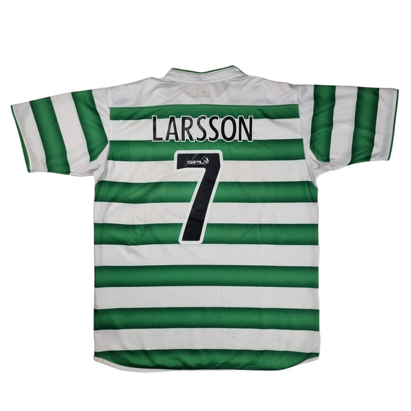 2003/04 Celtic Home Football Shirt (L) Umbro #7 Larsson