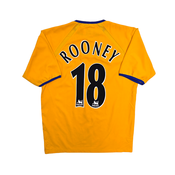 2003/04 Everton Away Football Shirt (M) Puma #18 Rooney