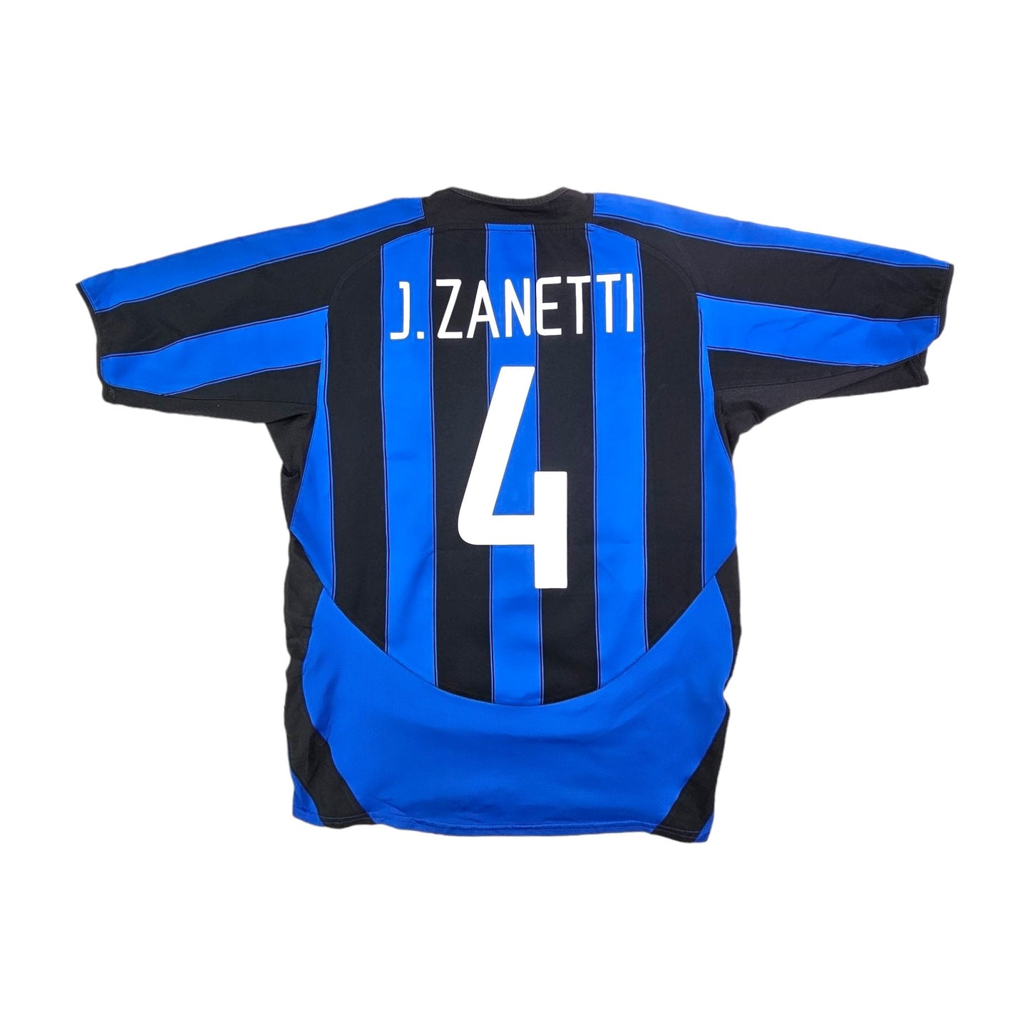 2003/04 Inter Milan Home Football Shirt (M) Nike #4 Zanetti