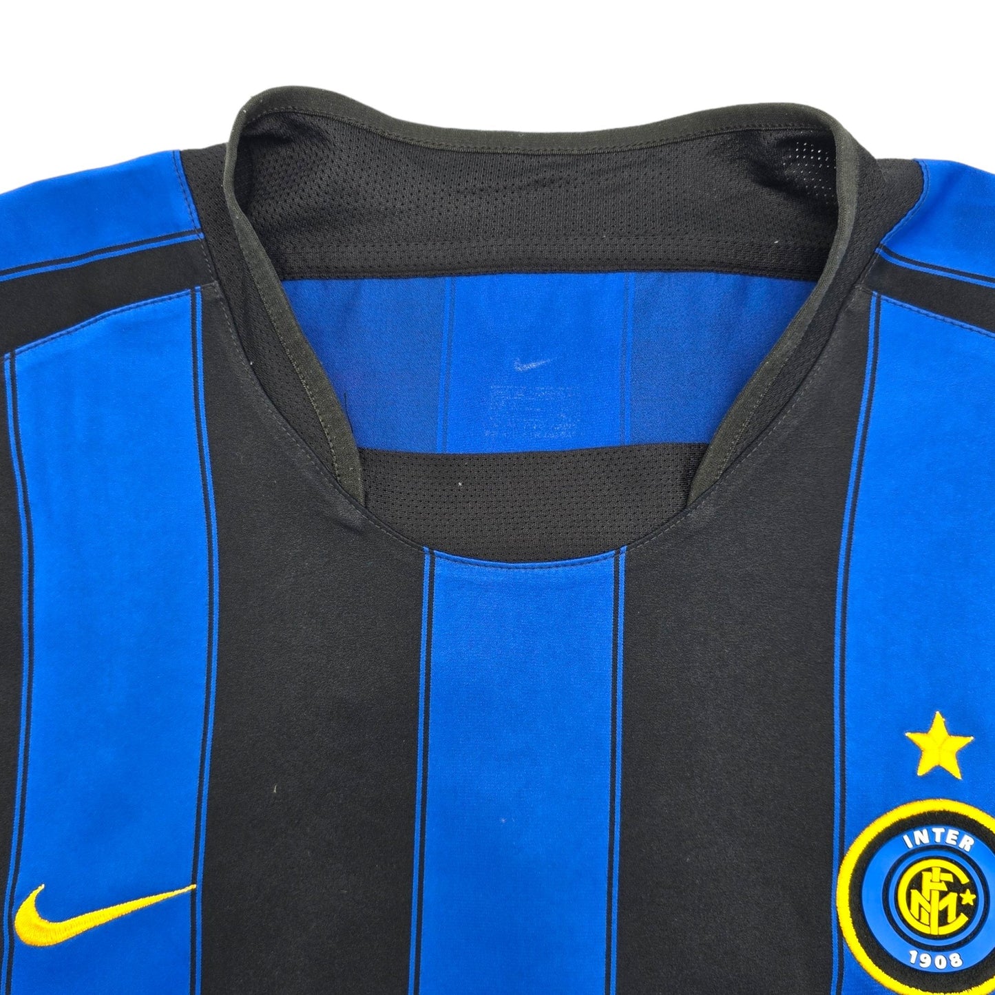2003/04 Inter Milan Home Football Shirt (XL) Nike #4 Zanetti